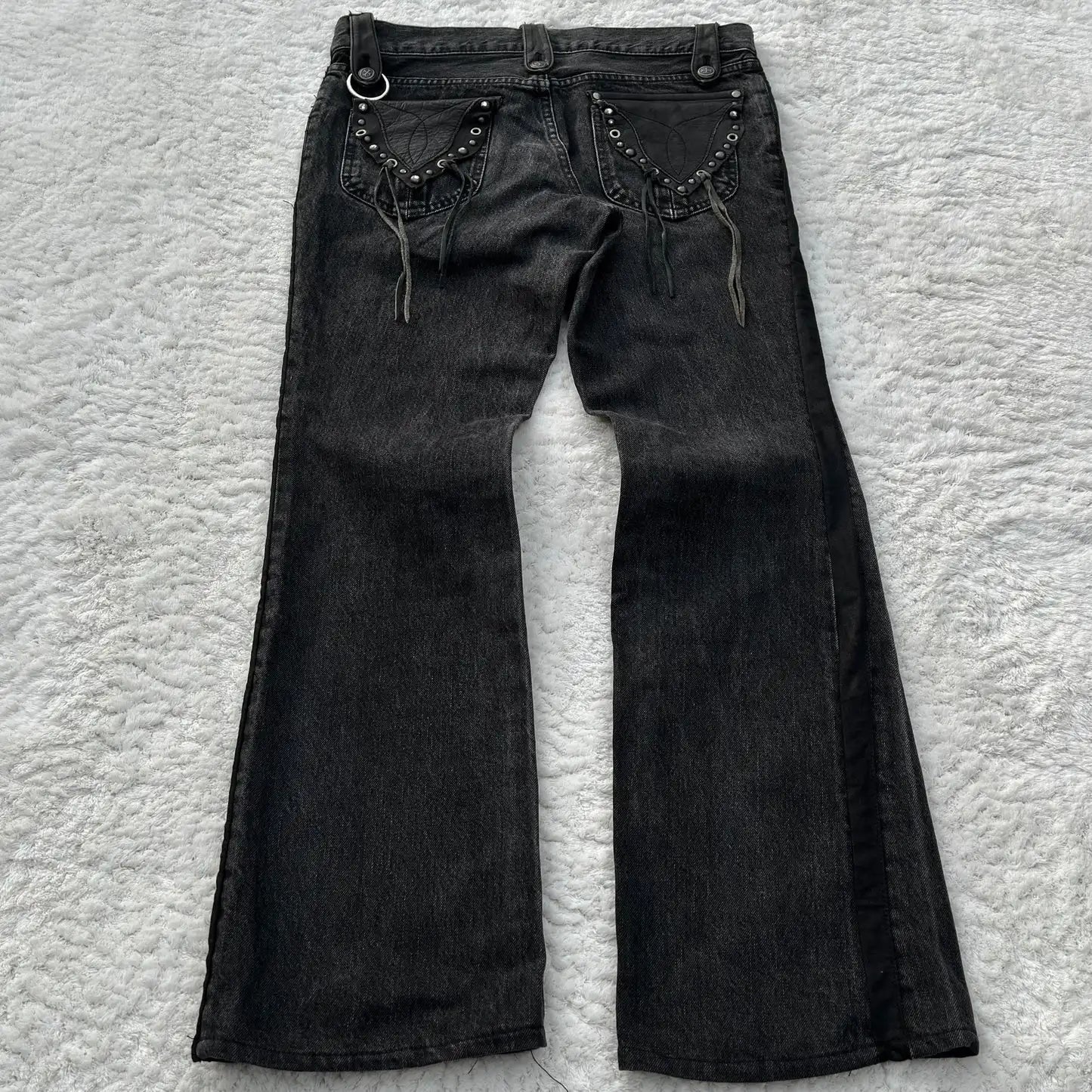 Black Flared Jeans Y2K
