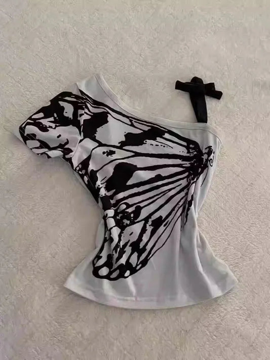 T-shirt Y2k Short Sleeve
