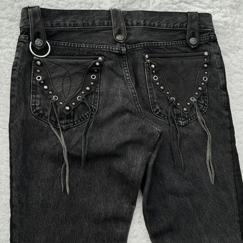 Black Flared Jeans Y2K