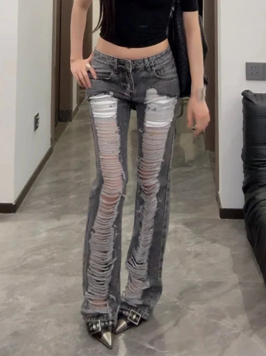 Ripped Jeans Women Y2K