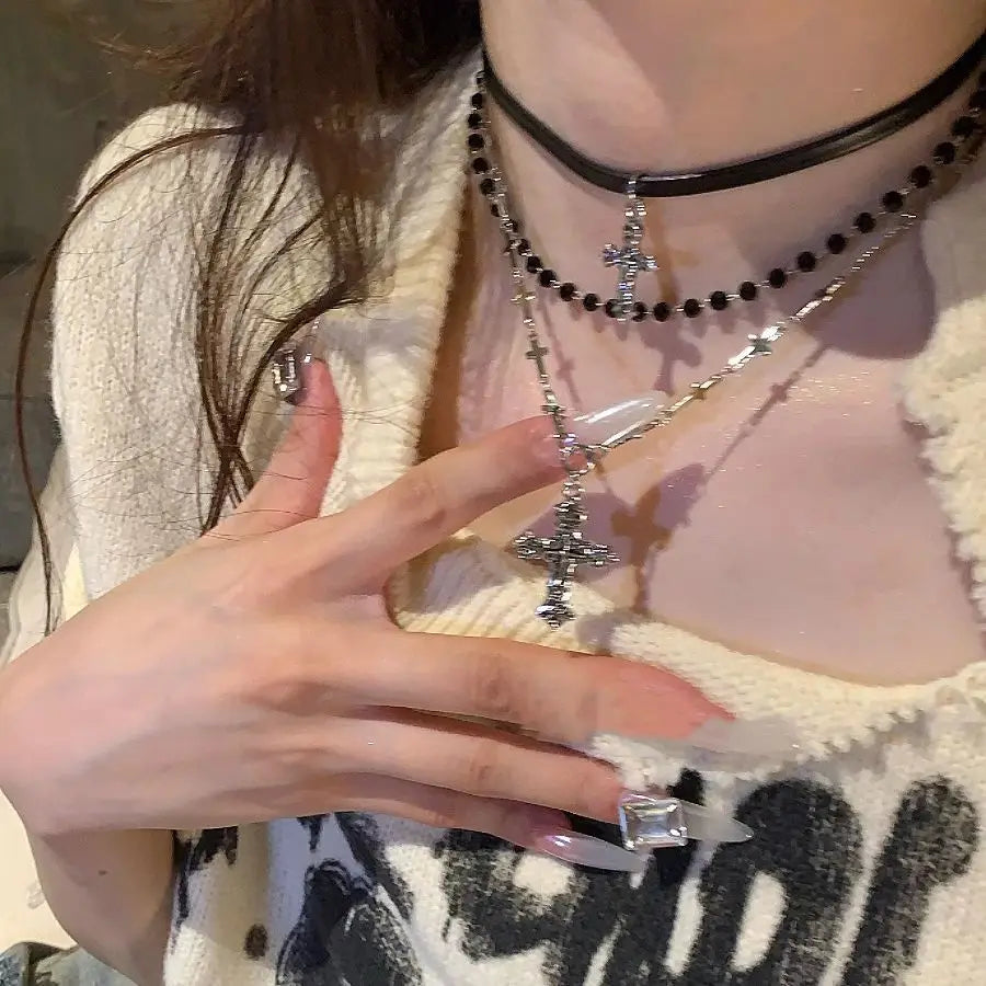 Metal Cross Necklace